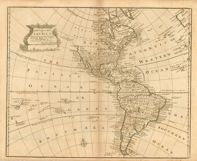 A New General Map of America.  Drawn from several Accurate particular Maps and Charts