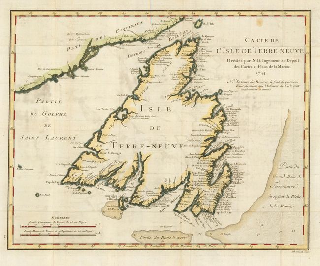 Carte de l'Isle de Terre-Neuve
