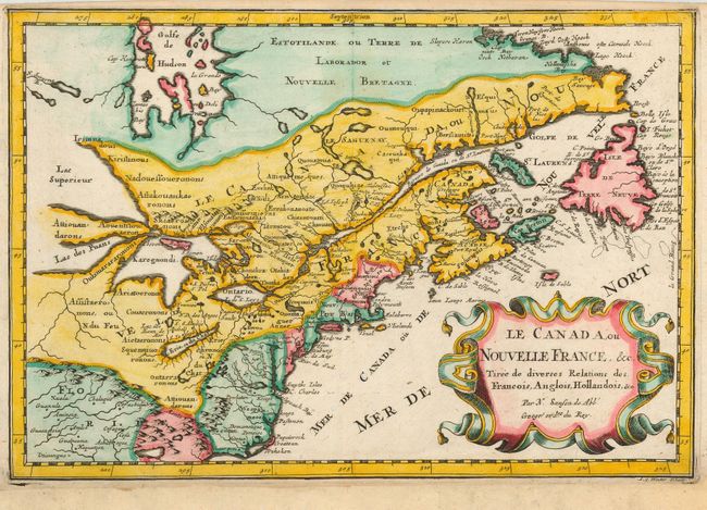 Le Canada, ou Nouvelle France, &c Tiree de diverses Relations des Francois, Anglois, Hollandois, &c.