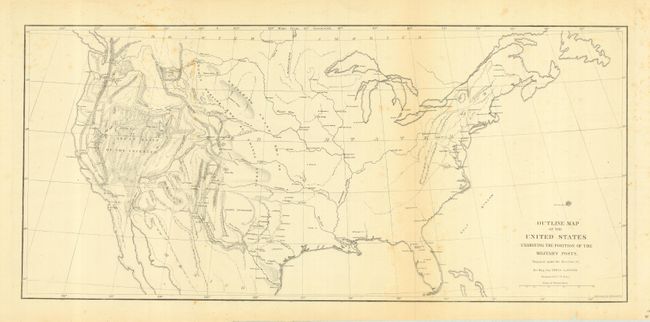 Outline Map of the United States Exhibiting the Positions of the Military Posts