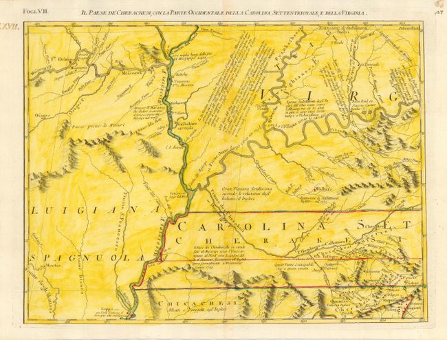 Il Paese de' Cherachesi, Con la Parte Occidentale Della Carolina Settentrionale, E Della Virginia