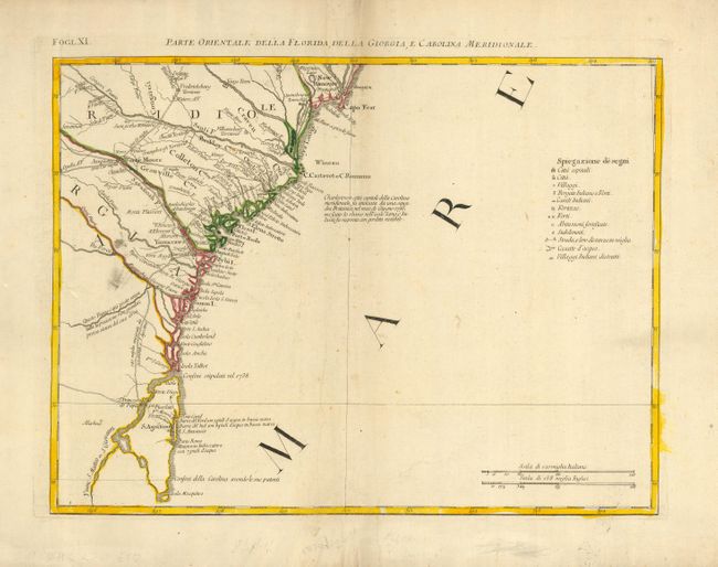 Parte Orientale della Florida, della Giorgia, e Carolina Meridionale