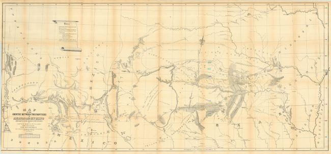 Map of the Country between the Frontiers of Arkansas and New Mexico embracing the section explored in 1849, 50, 51 & 52, by Capt. R.B. Marcy