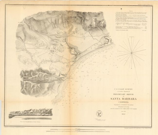 Preliminary Sketch of Santa Barbara Harbor California