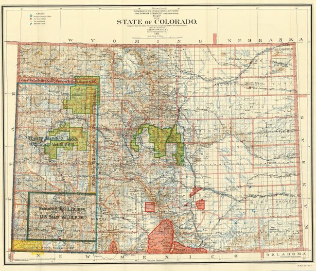 Map of the State of Colorado