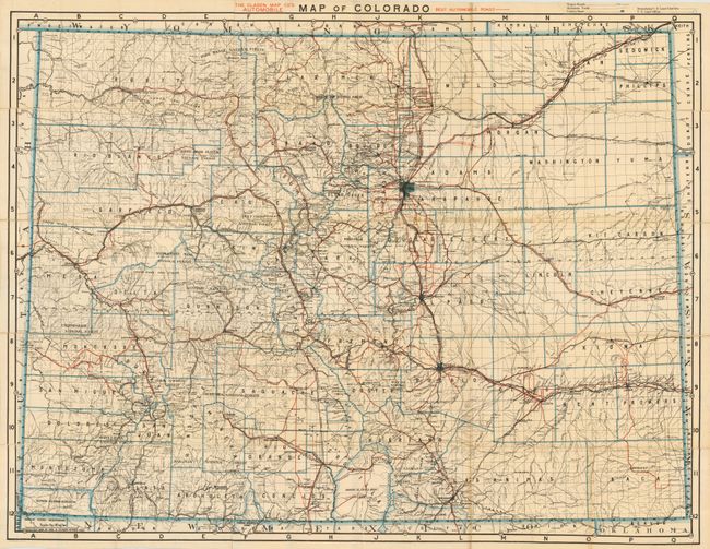 The Clason Map Co's Automobile Map of Colorado