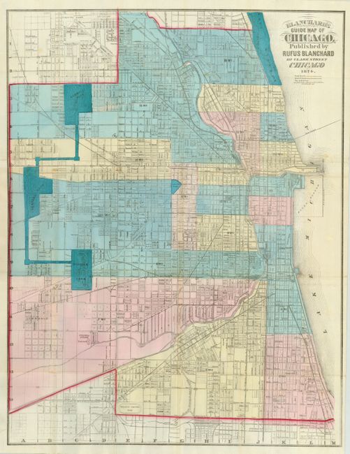 Blanchard's Guide Map of Chicago