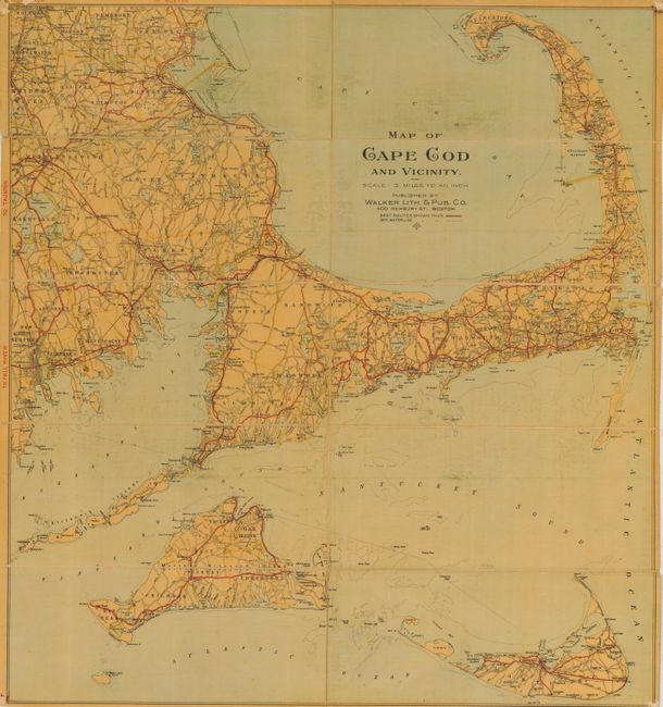 "Map of Cape Cod and" by Walker [& Co.], ca. 1885