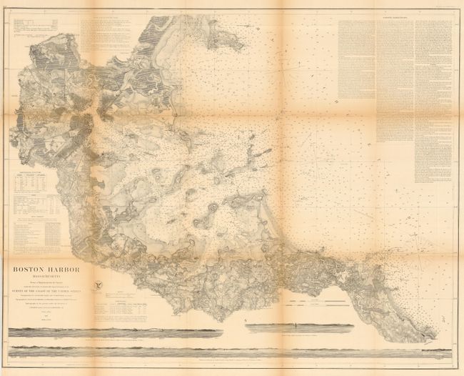 Boston Harbor Massachusetts From a Trigonometrical Survey