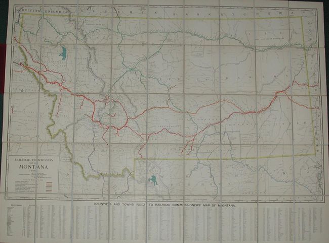 Railroad Commission Map of Montana