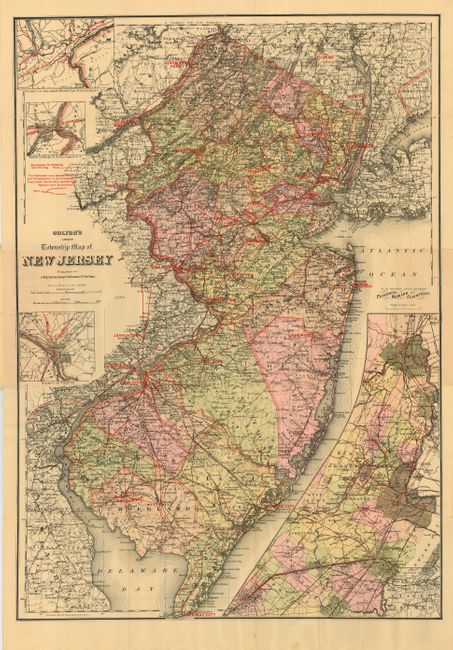 Colton's Larger Township Map of New Jersey