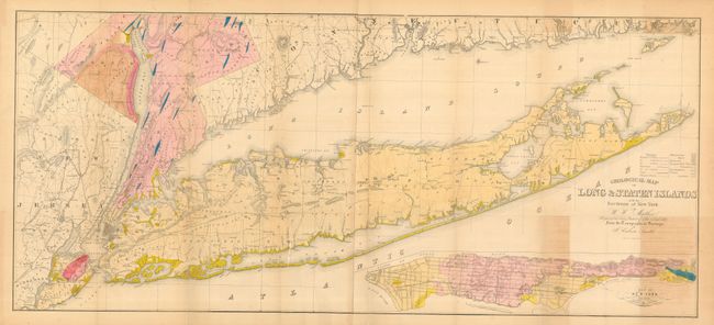 A Geological Map of Long Island & Staten Island With the Environs of New York