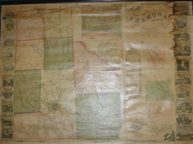 Map of Chemung County New York from Actual Surveys by Samuel M. Rea and A.V. Tremble