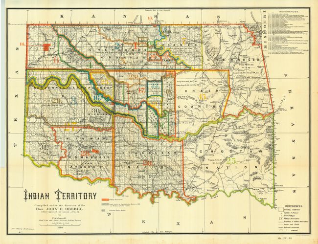 Indian Territory Compiled under the direction of Hon: John H. Oberly