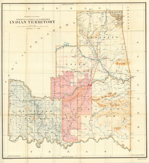 Progress of Survey and Subdivision Indian Territory