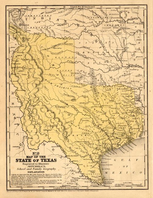 No.13 Map of the State of Texas