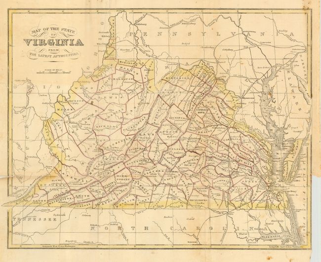 Map of the State of Virginia From the Latest Authorities