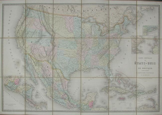 Carte Generale des Etats-Unis et du Mexique Comprenant L'Amerique Centrale et les Antilles