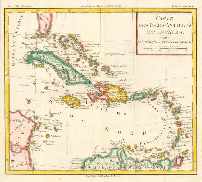Carte des Isles Antilles et Lucayes, dans L'Amerique Septentrionale