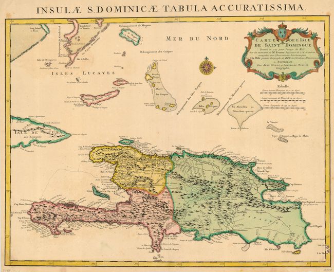 Carte de l'Isle de Saint Domingue Dressee en 1722 pour l'usage du Roy Sur les Memoires de Mr. Frezier