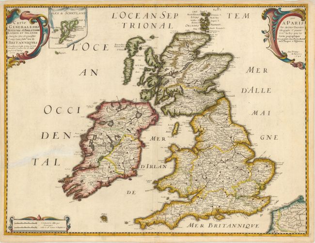 Carte Generale des Royaumes d'Angleterre Escosse et Irlande