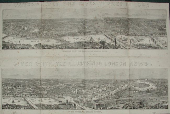 Panorama of the River Thames in 1845