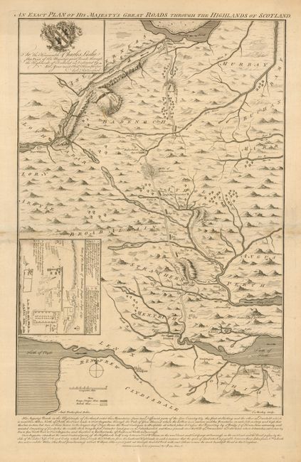 An Exact Plan of His Majesty's Great Roads through the Highlands of Scotland