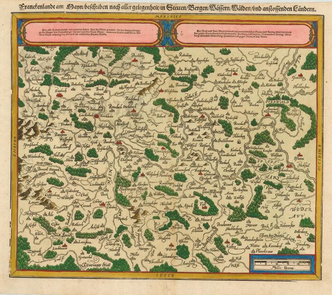 Franckenlandt am Mayn beschriben nach aller gelegenheit in Stetten Bergen Wassern Waelden und anstossenden Laendern