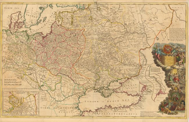 To His Most Serene and August Majesty Peter Alexovitz Absolute Lord of Russia &c. This Map of Moscovy, Poland, Little Tartary and ye Black Sea &c. is Most Humbly Dedicated