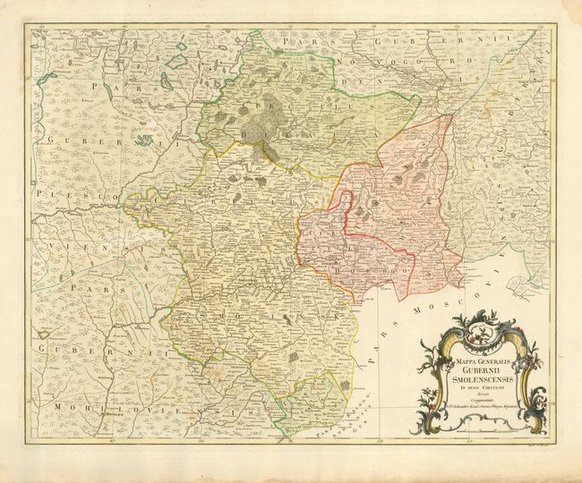 Mappa Generalis Gubernii Smolenscensis In suos Circulos divisi