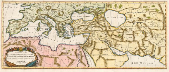 Bysondere Kaart Vande Vier Groote Monarchien, van Assyrien, Persie, Griekenland, en die der Romeinen