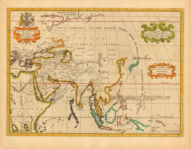 A New Map of Ancient Asia Dedicated to His Highness William Duke of Gloucester