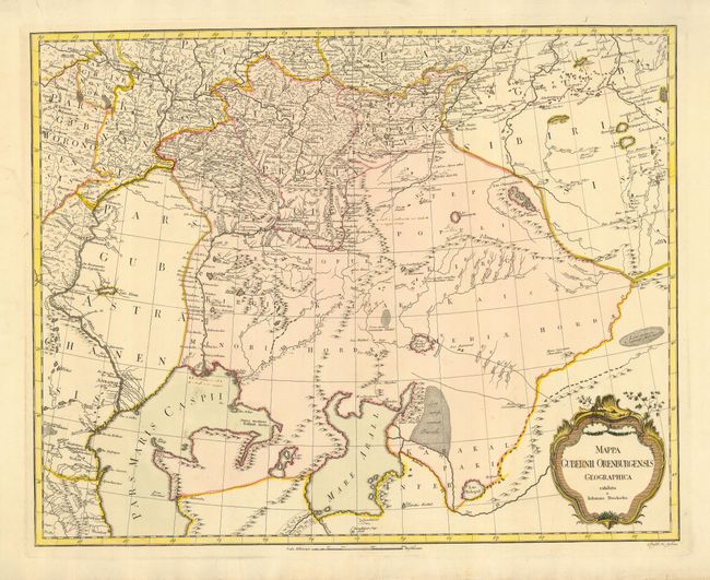 Mappa Gubernii Orenburgensis Geographica exhibita a Iohanne Truskotio