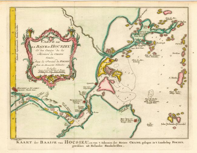 Carte de la Baye d' Hocsieu et des Entrees de la Riviere de Chang