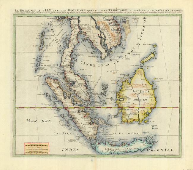 Le Royaume de Siam avec les Royaumes qui luy sont Tributaires et les Isles de Sumatra Andemaon