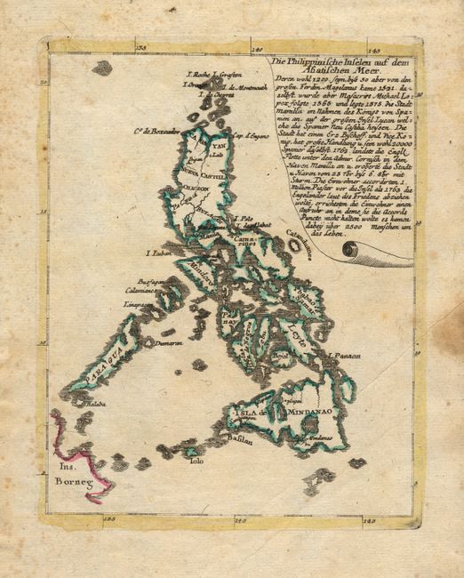Die Philippinische Inselen auf dem Asiatischen Meer