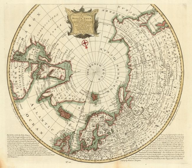 A New & Accurate Map of the North Pole with all the Countries hitherto Discovered Situated near or adjacent to it as well as some others more Remote