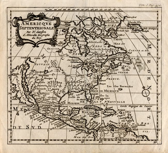 Americque Septentrionale Par N. Sanson d'Abberville Geographe du Roy