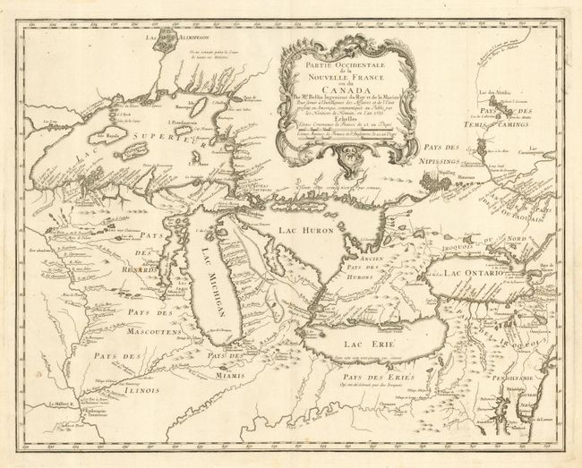 Partie Occidentale de la Nouvelle France ou du Canada