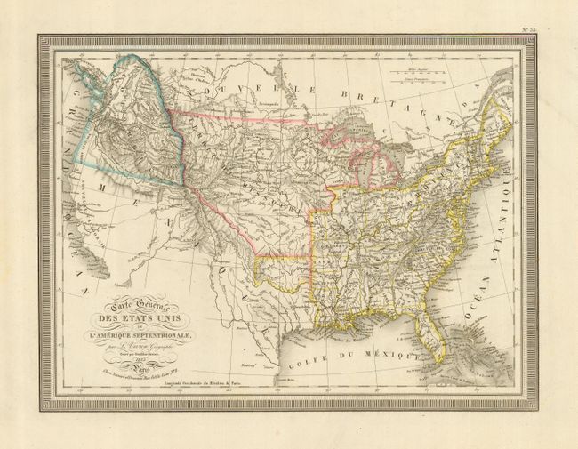 Carte Generale des Etats Unis de l'Amerique Septentrionale