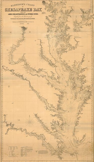 Eldridge's Chart of Chesapeake Bay with the James, York, Rappahannock and Potomac Rivers