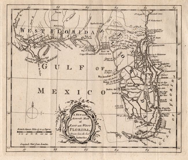 A New and Accurate Map of East and West Florida, Drawn from the best Authorities