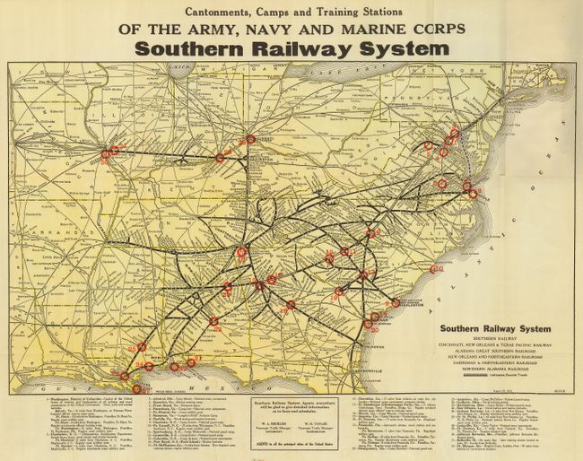 Cantonments, Camps and Training Stations of the Army, Navy and Marine Corps Southern Railway System