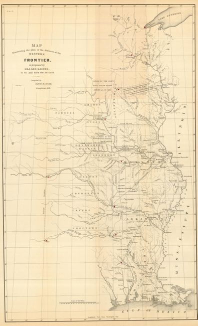 Map Illustrating the Plan of the Defences of the Western Frontier as Proposed by Maj. Gen. Gaines