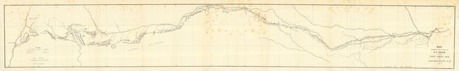 Map Showing the Route of E. F. Beale from Fort Smith. Ark. To Albuquerque N.M.