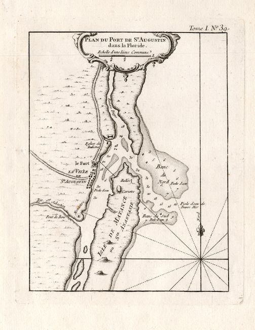 Plan du Port de St. Augustin dans la Floride