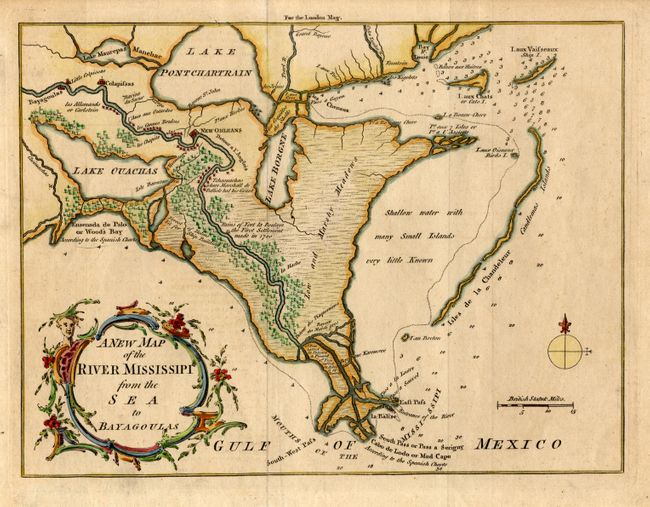 A New Map of the River Mississipi from the Sea to Bayagoulas