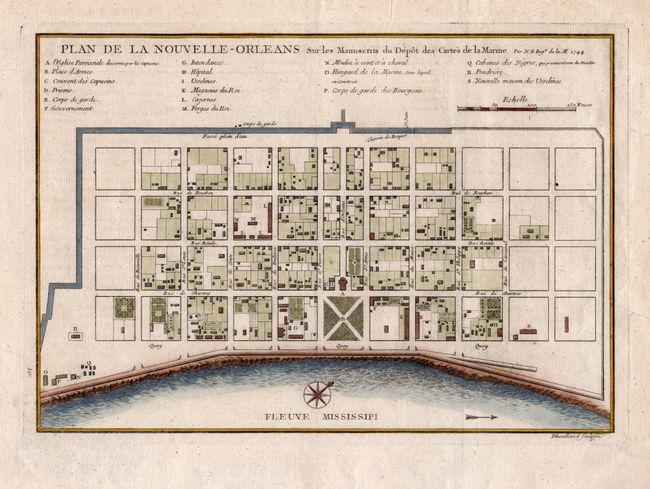 Plan de la Nouvelle-Orleans Sur les Manuscrits du Depot des Cartes de la Marine