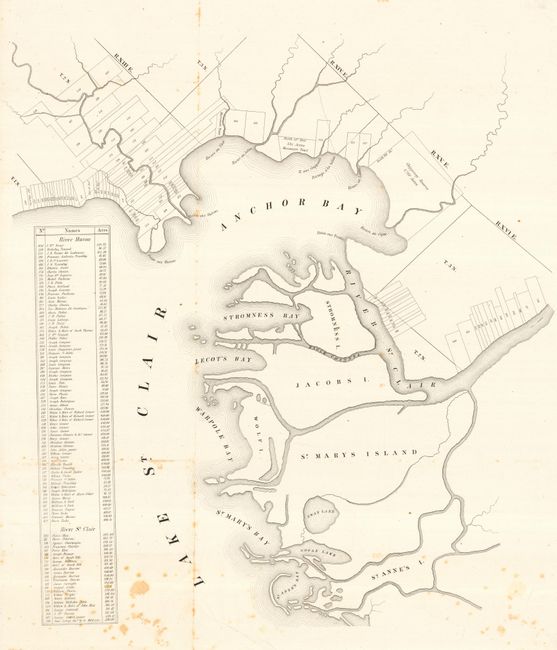 [Lake St. Clair and delta of St. Clair River]