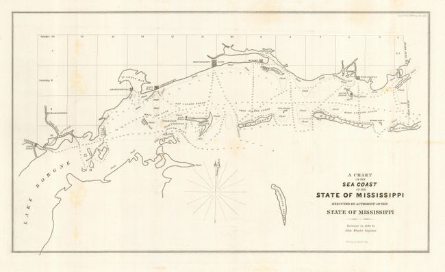 A Chart of the Sea Coast of the State of Mississippi Executed by Authority of the State of Mississippi